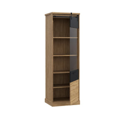 Kaszimiro Tall Display Cabinet 63cm in Oak Waterford, image 3