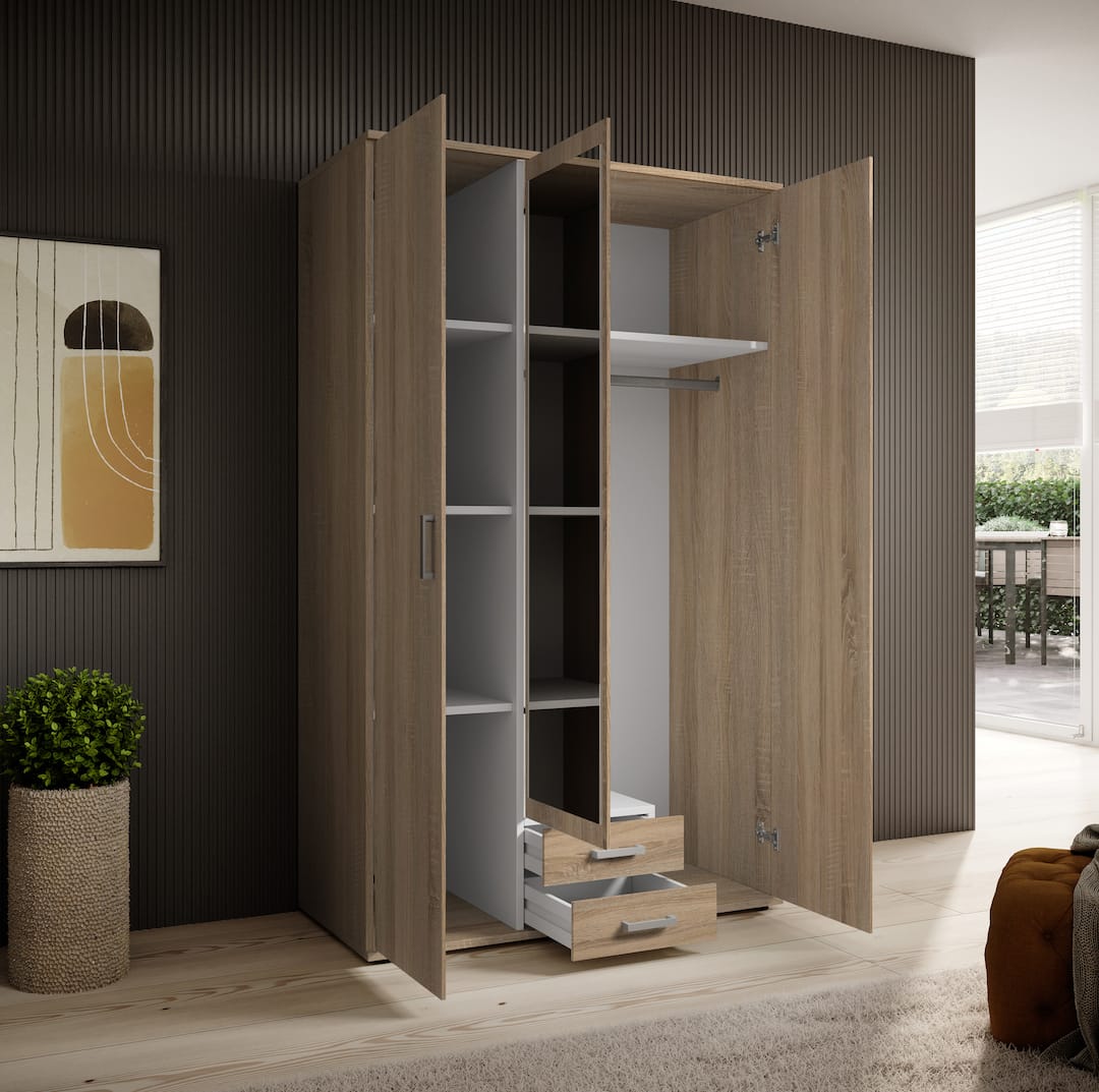 Karl Hinged Door Wardrobe 120cm - product image 10