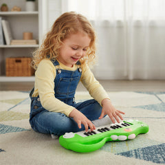 25-Key Kids Piano Keyboard Dinosaur Shape Toy Digital Piano with Built-in Music-Green