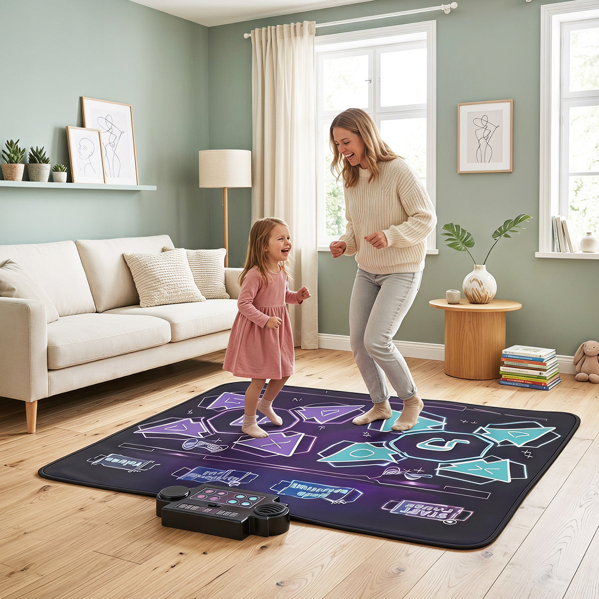 Kids Dance Mat Electronic Playmat with 4 Modes and 3 LED Speeds