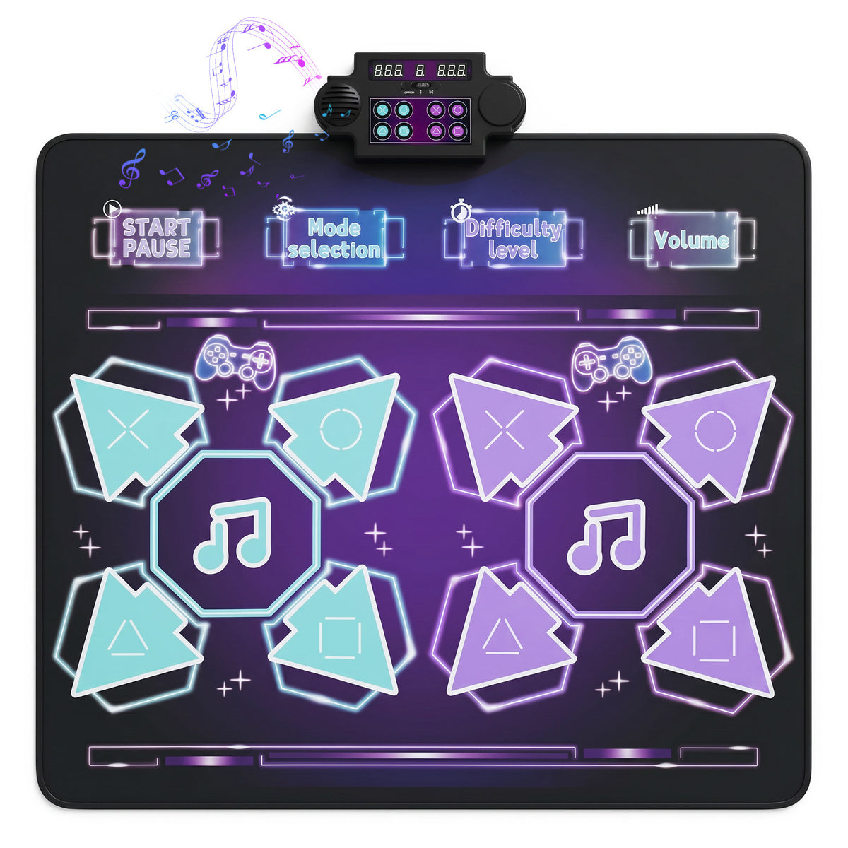 Kids Dance Mat Electronic Playmat with 4 Modes and 3 LED Speeds