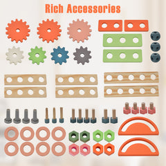 Kids Play Tool Workbench with Rich Tool Set and Realistic Accessories