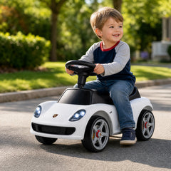 Kids Ride On Car Sliding Car with Horn & Sound Buttons Porsche Licensed-White