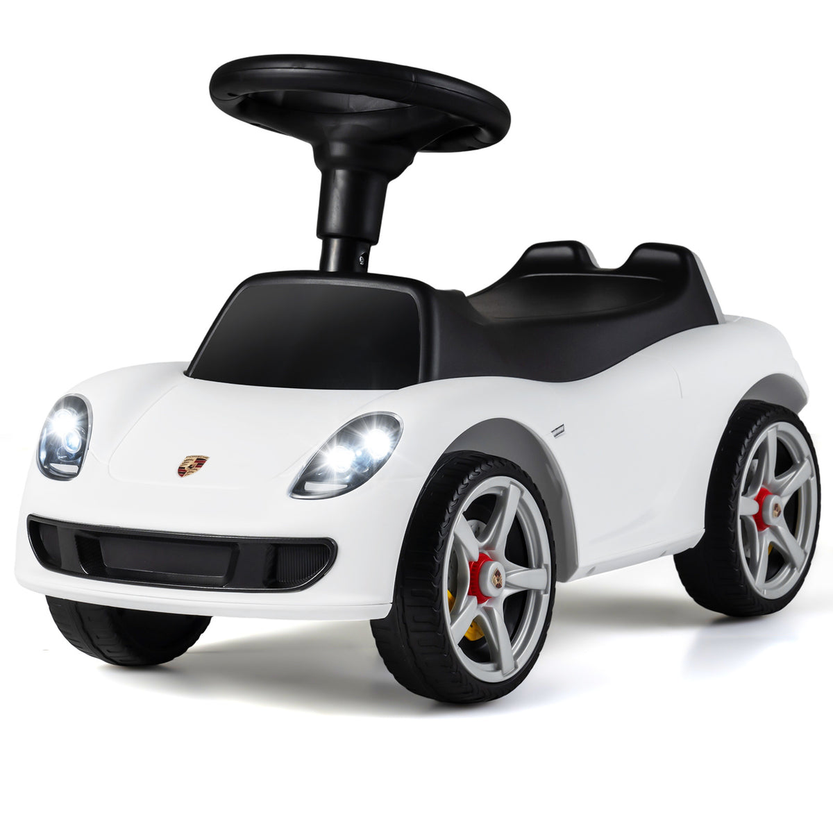 Kids Ride On Car Sliding Car with Horn & Sound Buttons Porsche Licensed-White