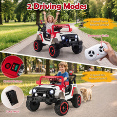 Kids Ride on Truck 12V Electric Toy Vehicle with Remote Control-Red