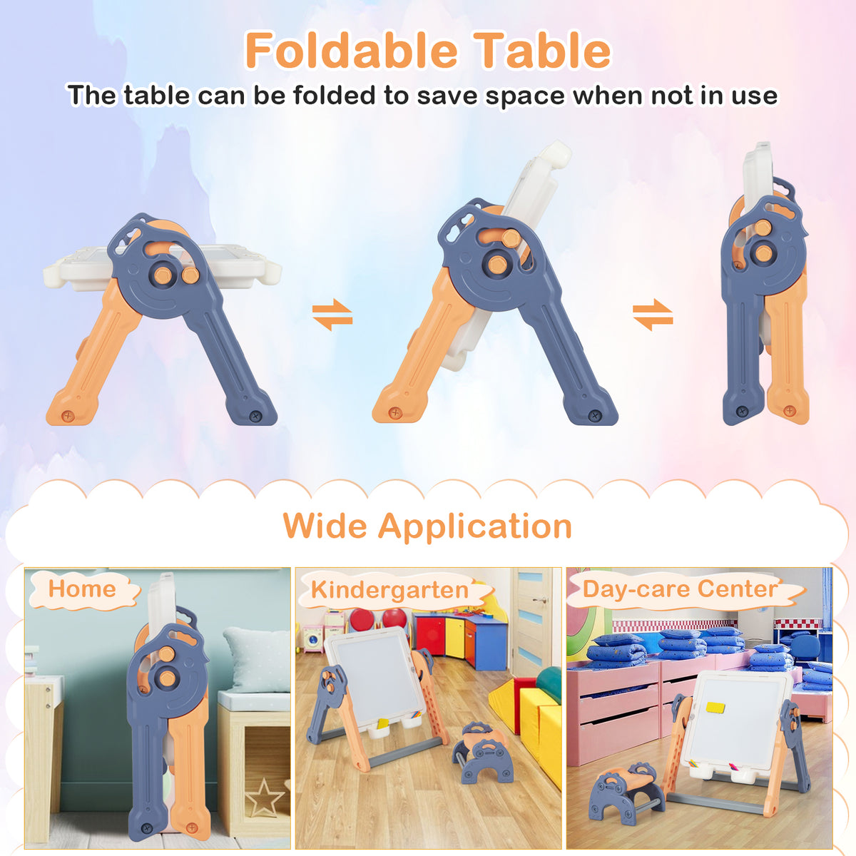 6-in-1 Multi-activity Kids Play Table and Chair Set