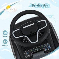 Kids Ride On Push Car Foot-to-Floor Walking Sliding Toy Car-Black