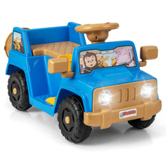 6V Kids Riding Toy with Sound Effects One-Button Start-Navy