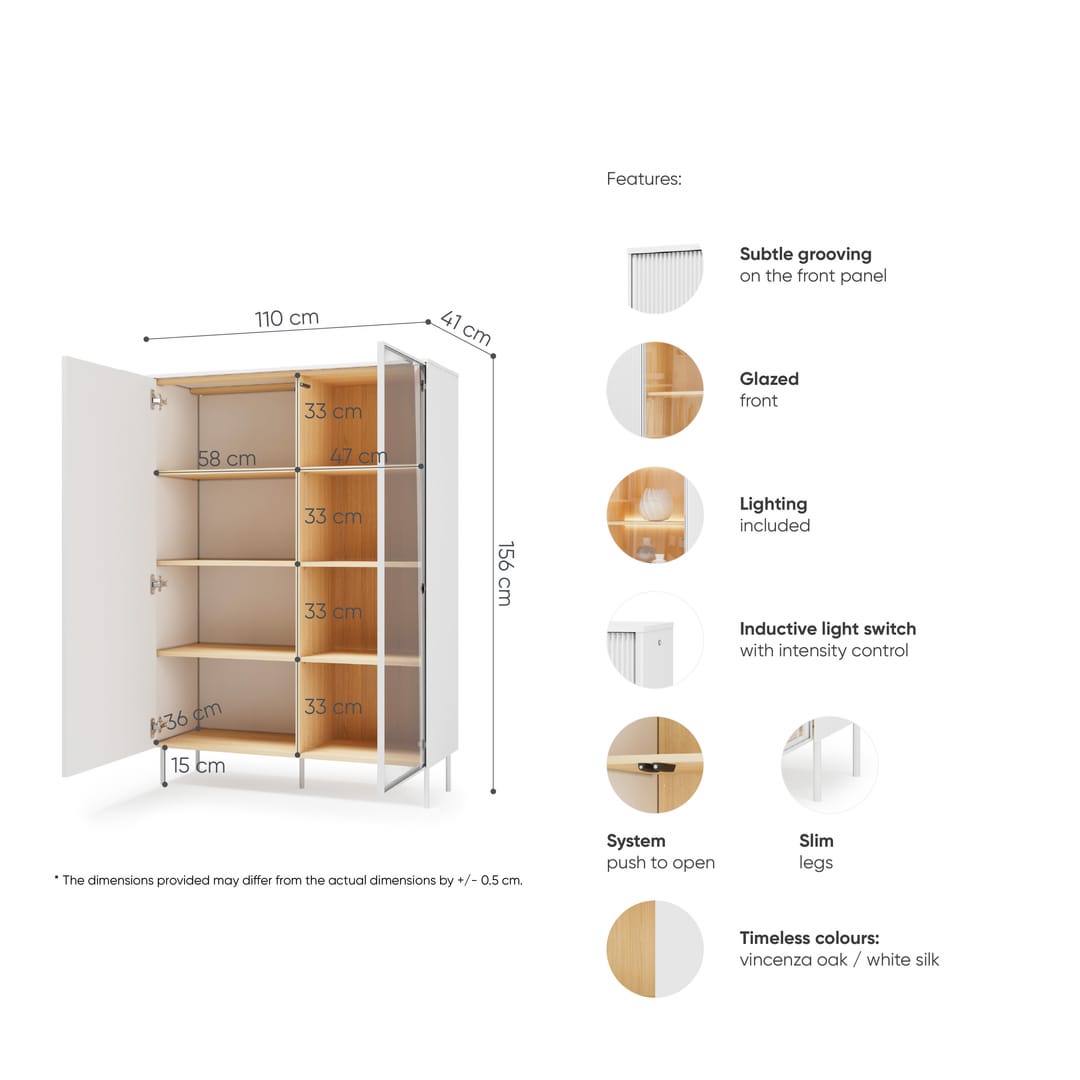 Liba Display Cabinet 110cm