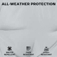 Outsunny Set of 6 Outdoor Seat Cushions with Machine Washable Cover, Water Repellent Seat Cushions Light Grey