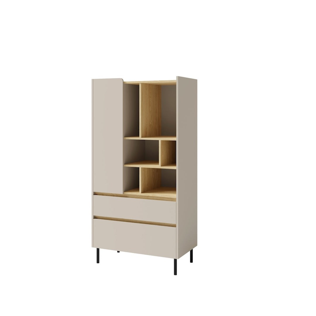 Luca LC6 Highboard Cabinet 80cm in Beige, image 7