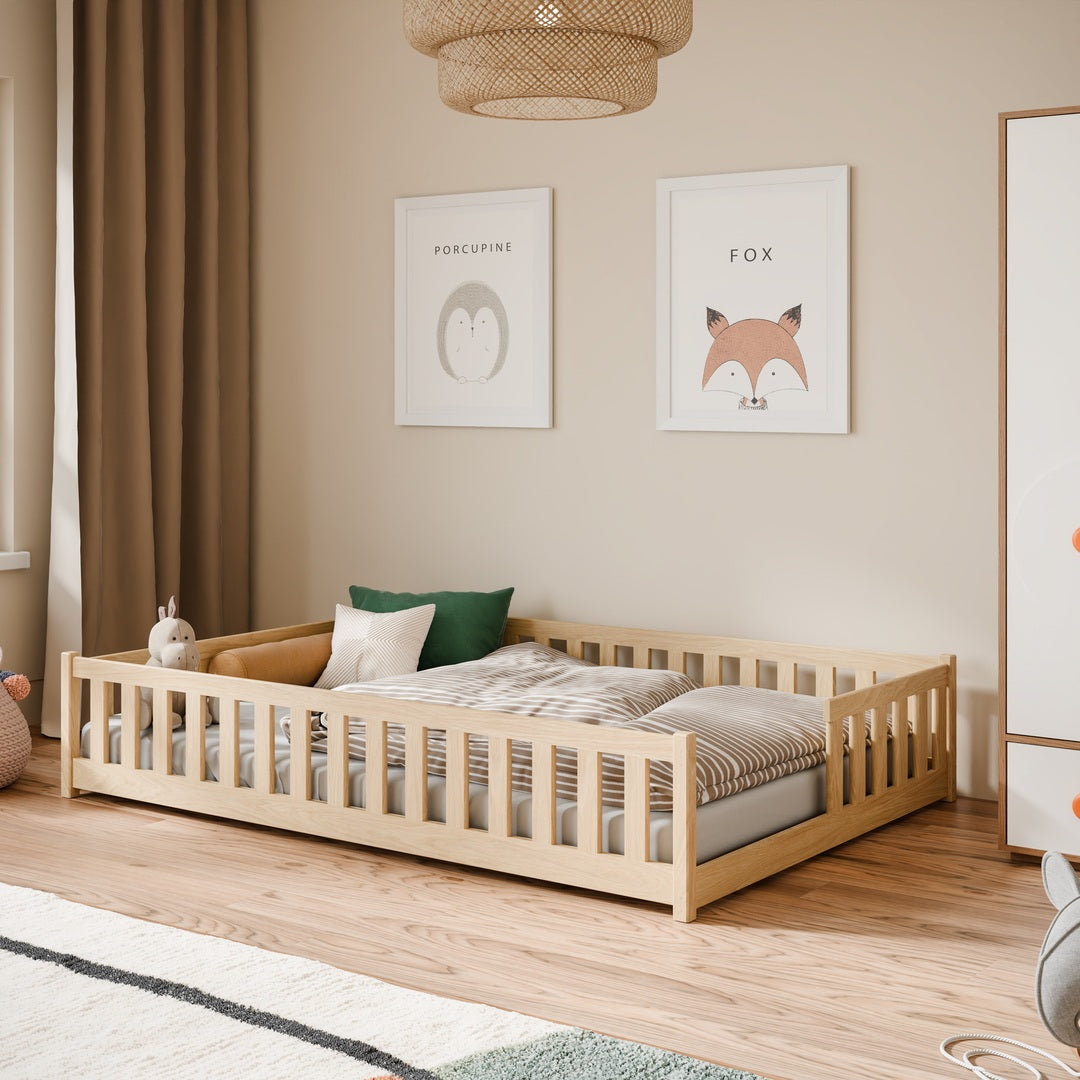 Wooden Single Bed Levi in Pine, image 4