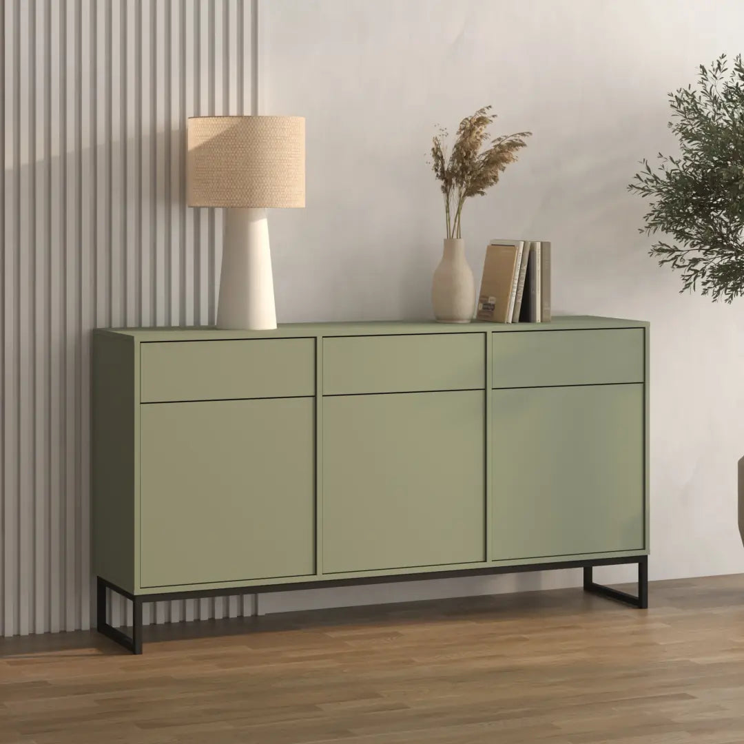 Loft Sideboard Cabinet 157cm in Green, image 23