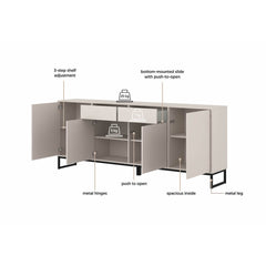 Loft Sideboard Cabinet 209cm, image 6