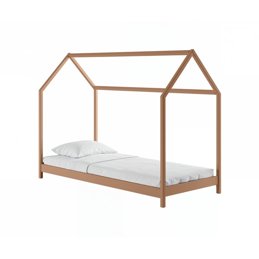 Wooden Single House Bed Lucky