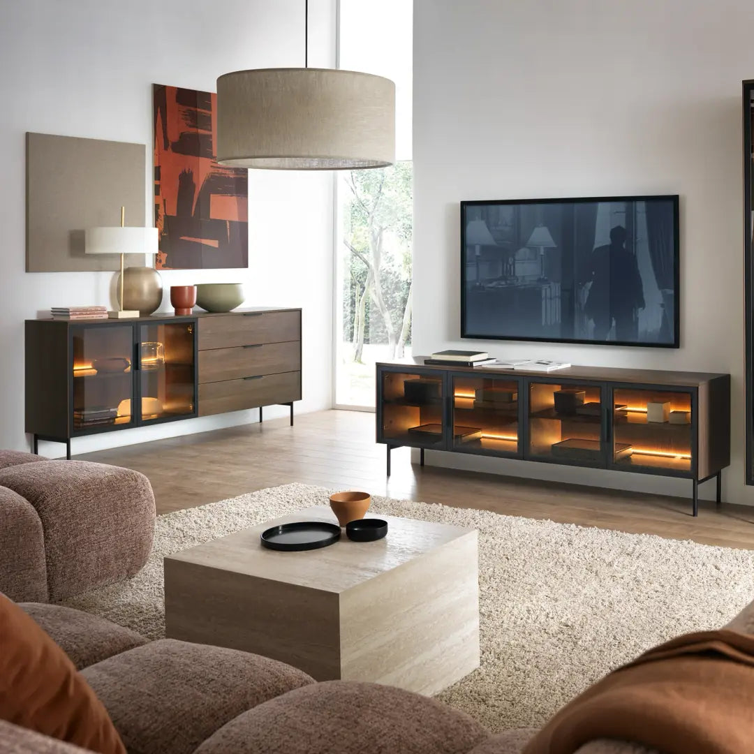 Lumi Display Sideboard Cabinet 181cm