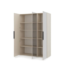 Lumo Hinged Door Wardrobe 150cm in Cashmere, image 31