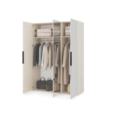 Lumo Hinged Door Wardrobe 150cm in Cashmere, image 33