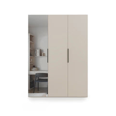 Lumo Hinged Door Wardrobe 150cm in Cashmere, image 42