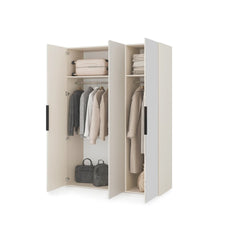 Lumo Hinged Door Wardrobe 150cm in Cashmere, image 43