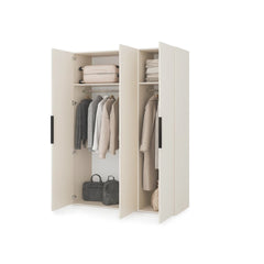 Lumo Hinged Door Wardrobe 150cm in Cashmere, image 54