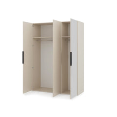 Lumo Hinged Door Wardrobe 150cm in Cashmere, image 56