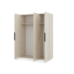 Lumo Hinged Door Wardrobe 150cm in Cashmere, image 65