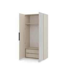 Lumo Hinged Door Wardrobe 100cm in Cashmere, image 19