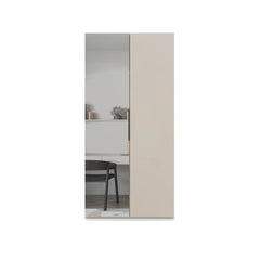 Lumo Hinged Door Wardrobe 100cm in Cashmere, image 4