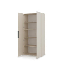 Lumo Hinged Door Wardrobe 100cm in Cashmere, image 9
