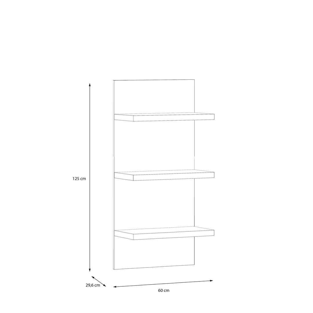 Lewisville Floating Shelf 60cm in Oak Valencia, image 8