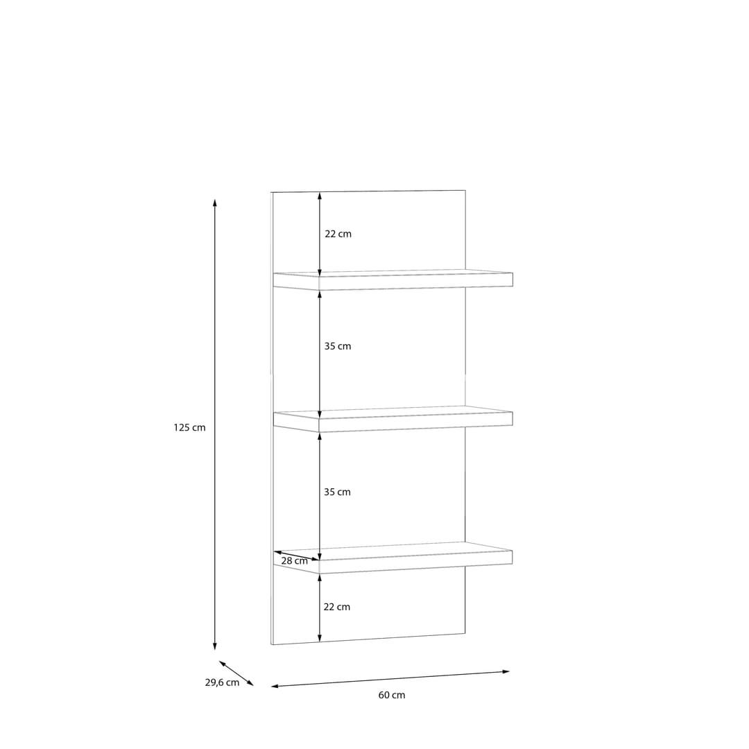 Lewisville Floating Shelf 60cm in Oak Valencia, image 9