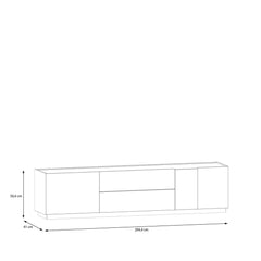 Lewisville TV Cabinet 204cm in Grey, image 7