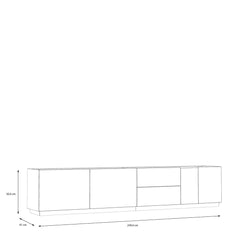 Lewisville TV Cabinet 240cm in Grey, image 9