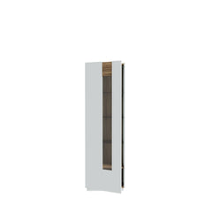 Lewisville Tall Display Cabinet 61cm in Grey, image 5