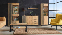Lamelo LA2 Tall Display Cabinet 60cm