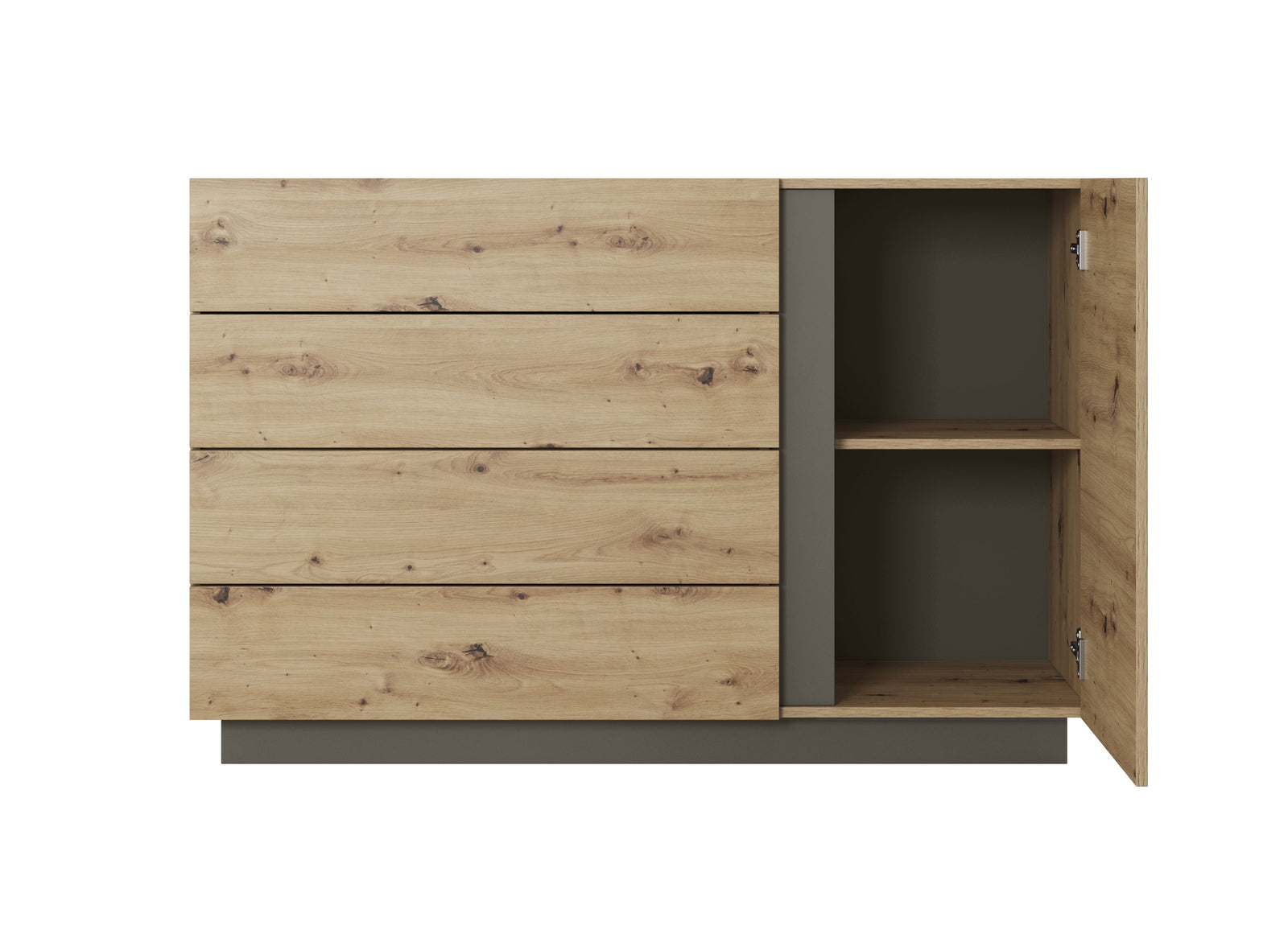 Chest of Drawers D4S ARCO Oak Artisan / Grey