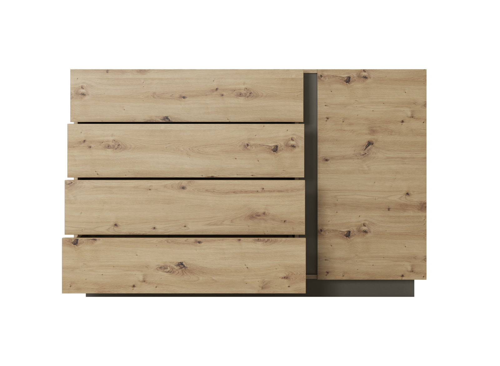 Chest of Drawers D4S ARCO Oak Artisan / Grey