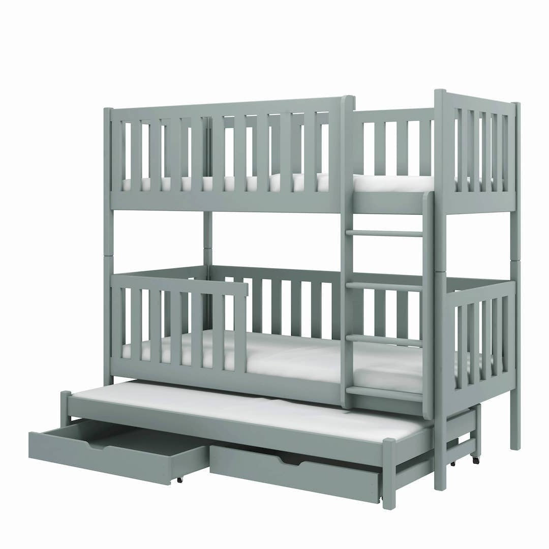 Lea Bunk Bed with Trundle and Storage - product image 5