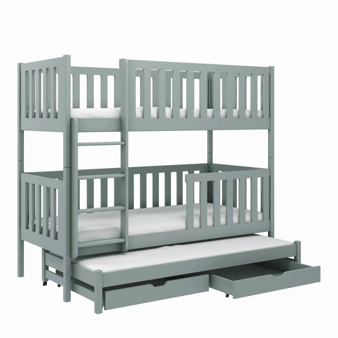 Lea Bunk Bed with Trundle and Storage - product image 4