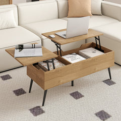 Lift Top Coffee Table in Natural, image 2