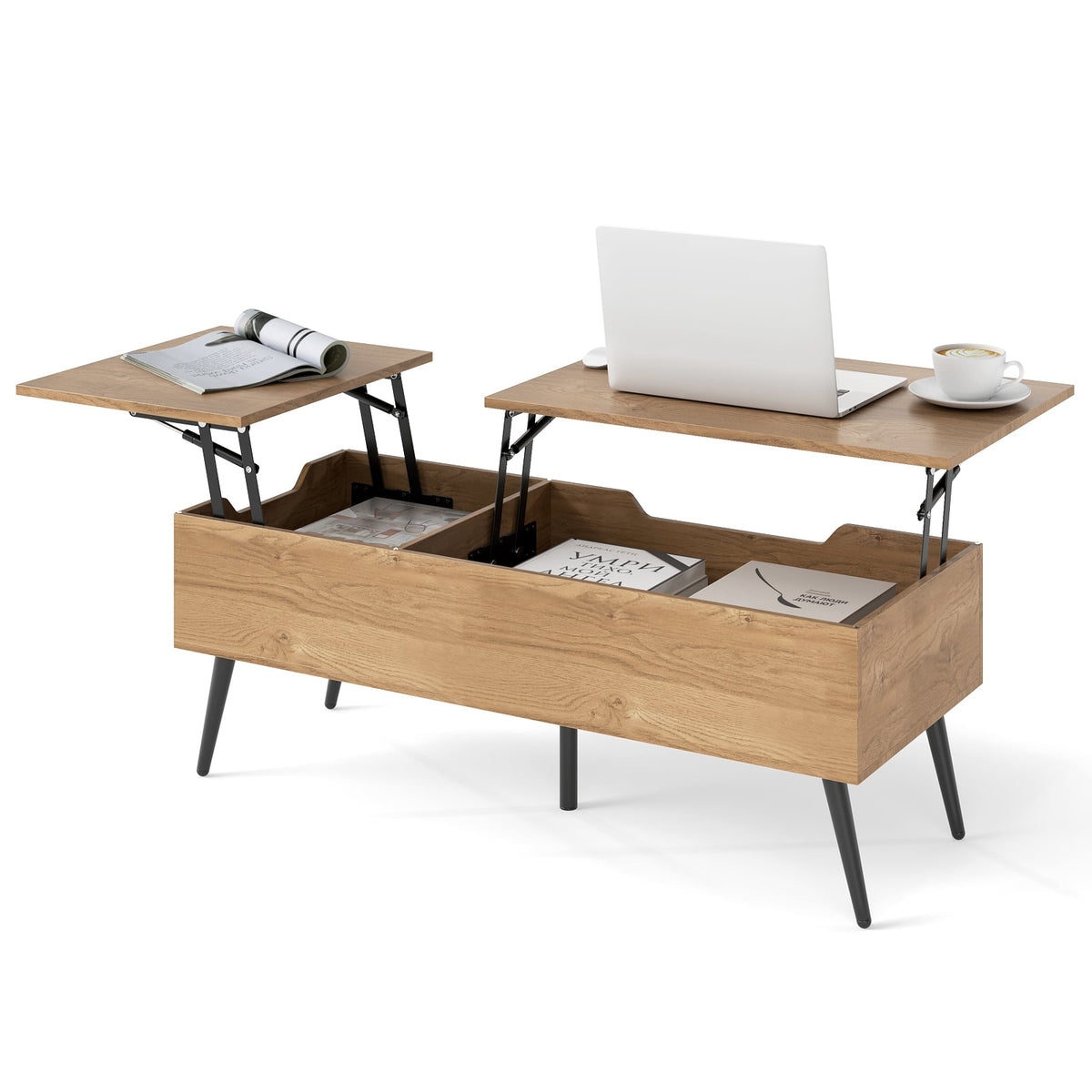 Lift Top Coffee Table in Natural, image 4
