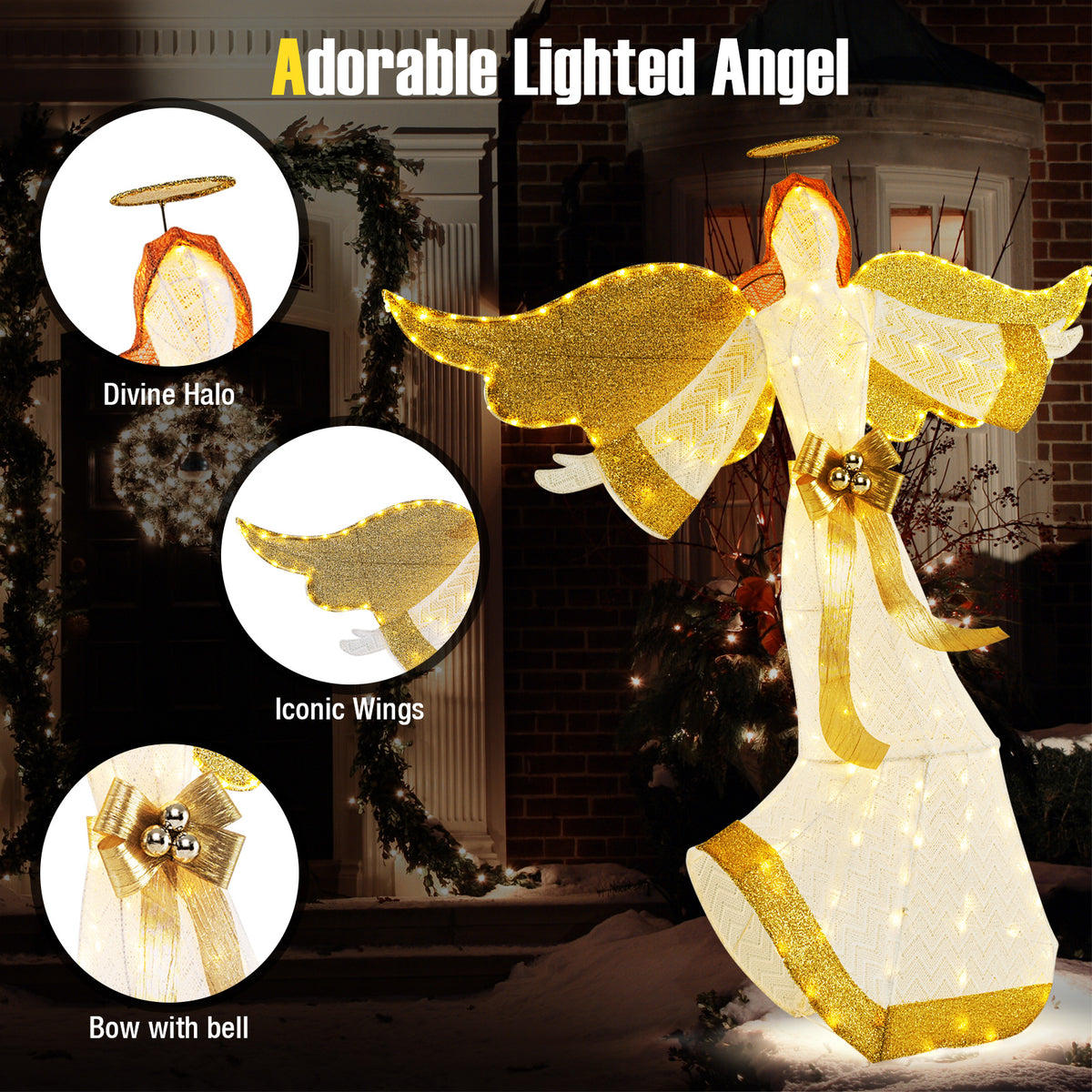 160cm Christmas Lighted Angel