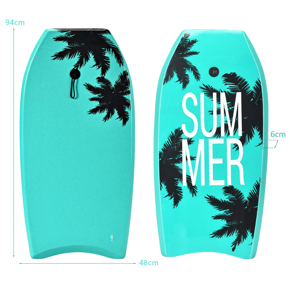 Lightweight Body Board Board with EPS Core XPE Deck HDPE Bottom-M