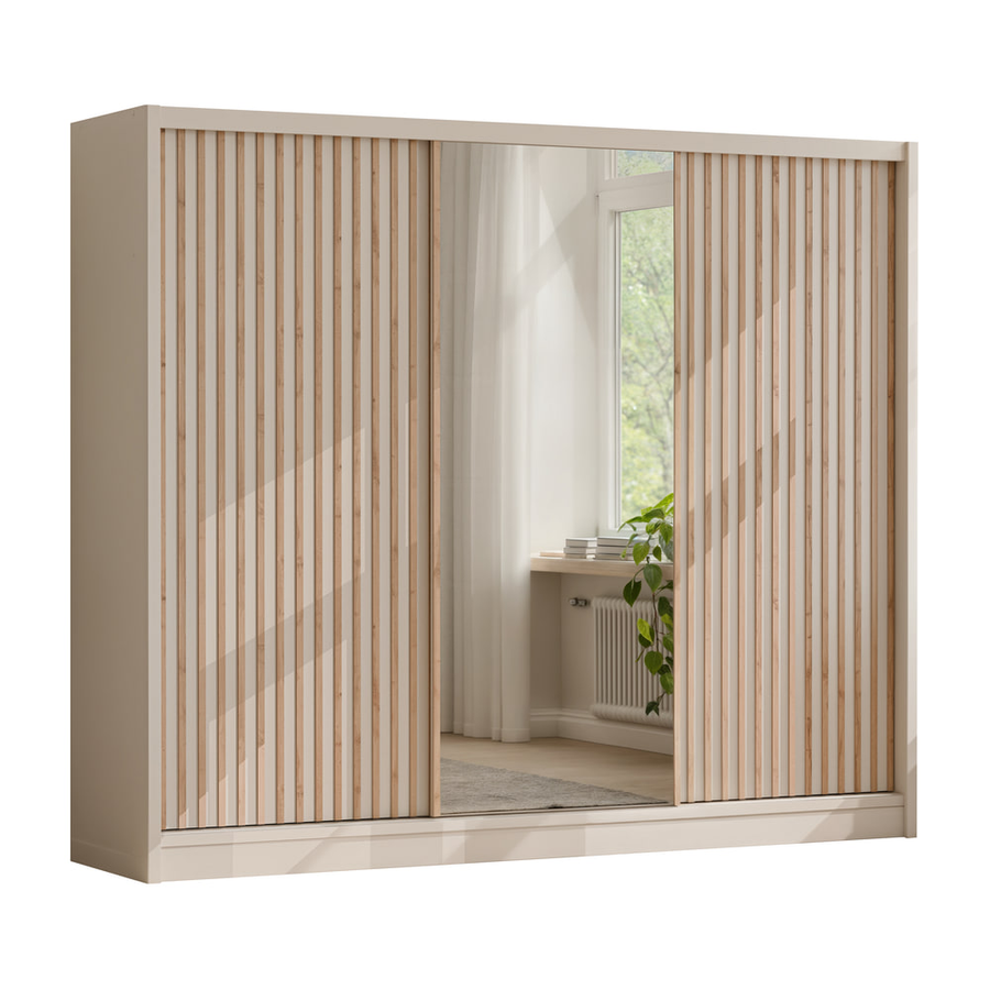 Cashmere Mirrored Sliding Door Wardrobe 250cm – WINDSOR