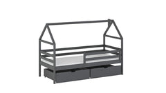 Wooden Single Bed Aaron With Storage