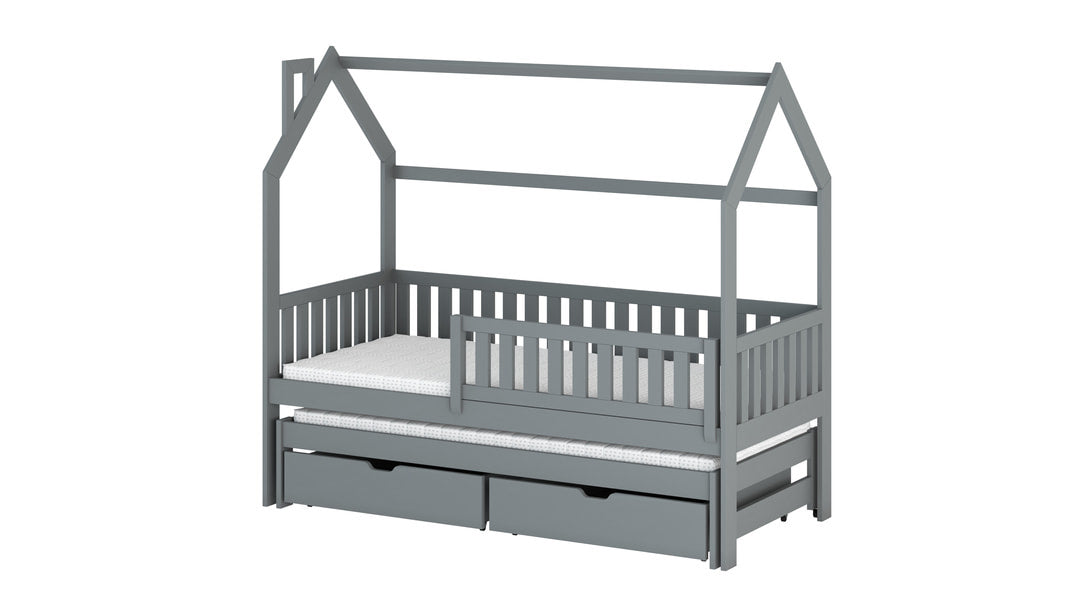 Wooden Single Bed Monkey With Trundle - product image 4