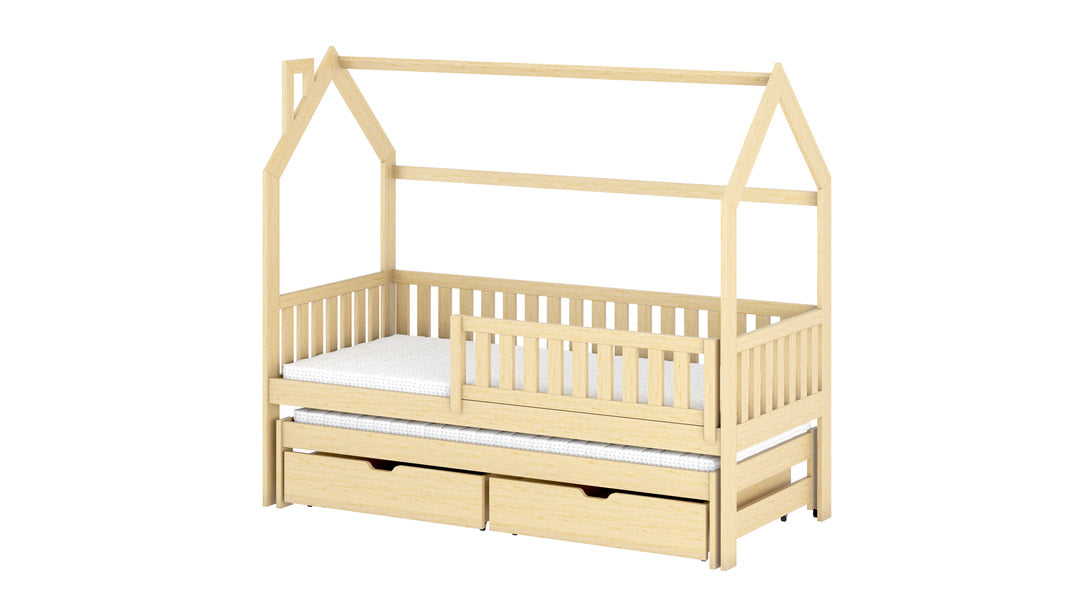 Wooden Single Bed Monkey With Trundle - product image 13