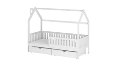 Wooden Single Bed Natan With Storage
