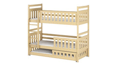 Wooden Bunk Bed Olivia With Trundle